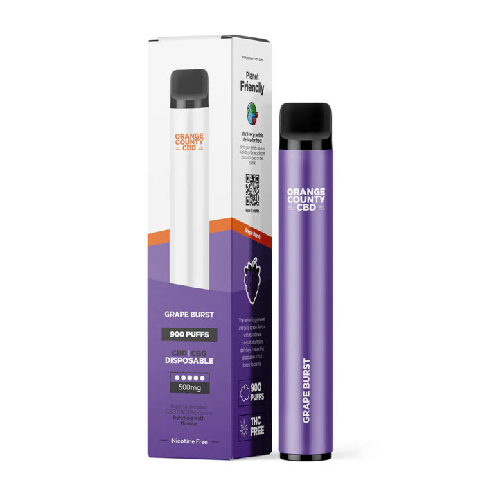 ORANGE COUNTRY VAPE PEN GRAPE BURST 250 MG CBD + 250 MG CBD 3 ML